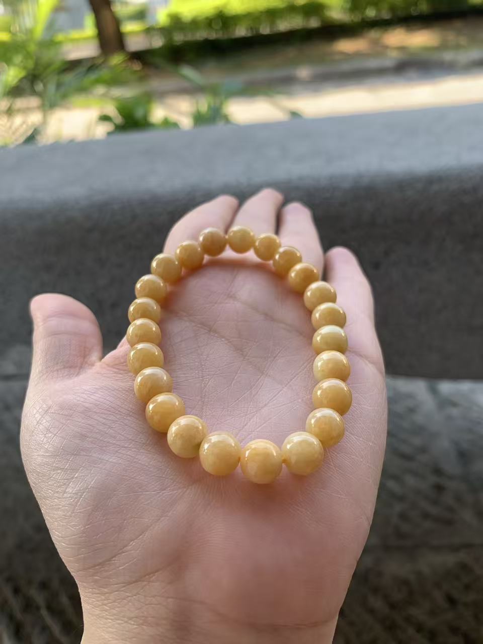 Yuanjiu Jewelry - Natural Yellow Jadeite Bracelet, Classically Enchanting