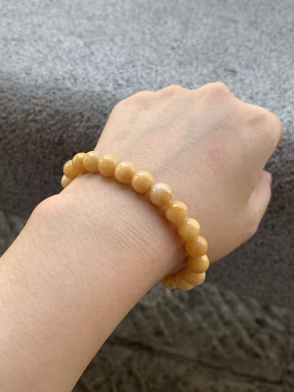 Yuanjiu Jewelry - Natural Yellow Jadeite Bracelet, Classically Enchanting