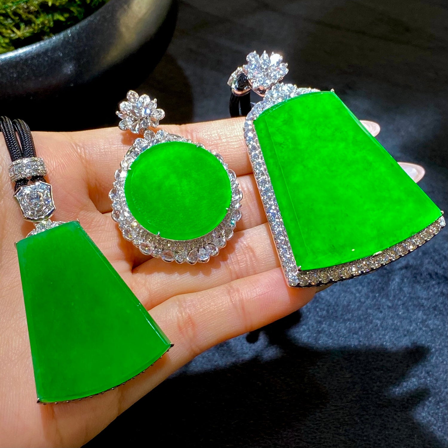 Natural Jadeite Pendants