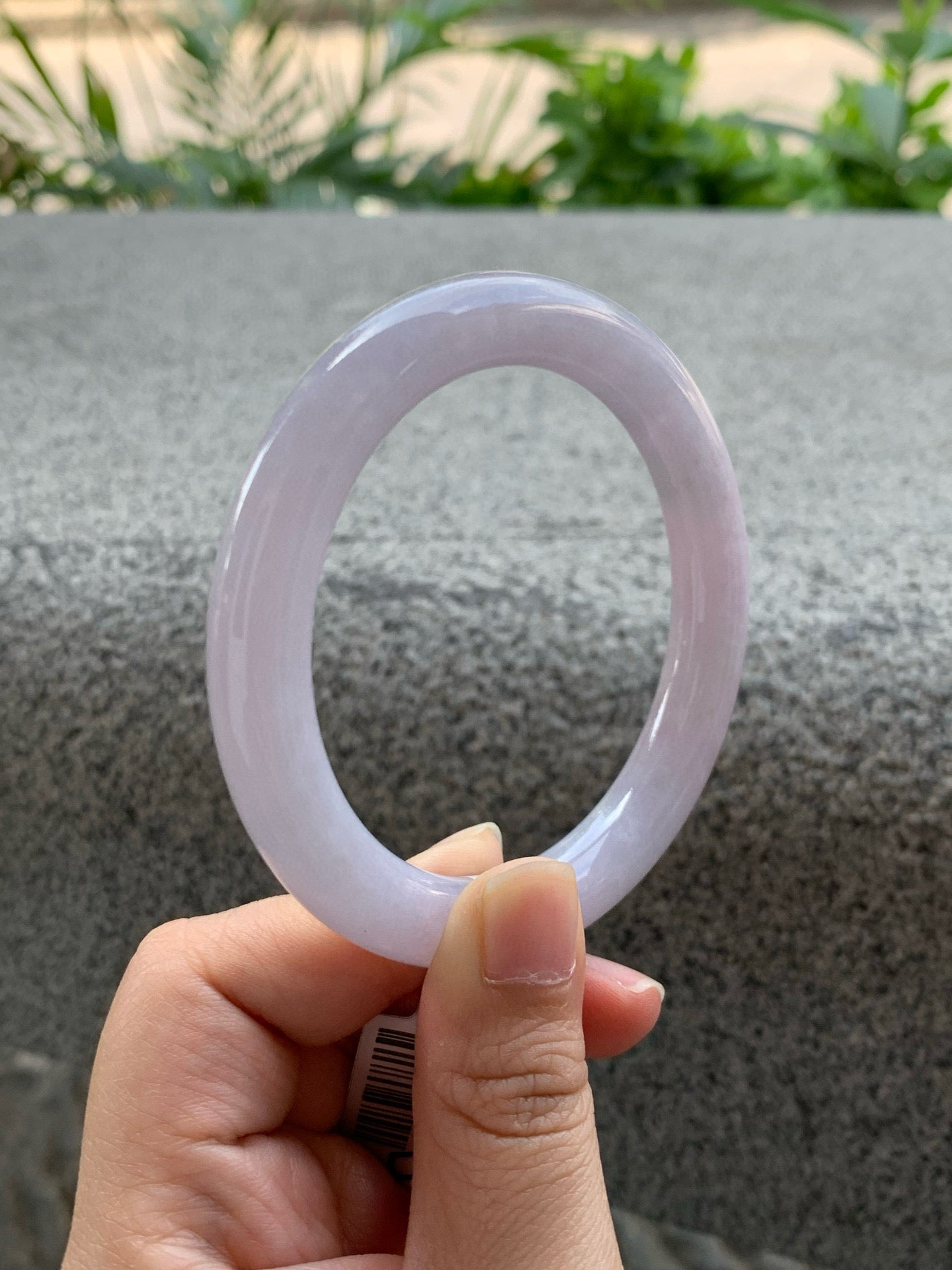 Yuanjiu Jewelry - Natural Violet Jadeite Bracelet, Romantic and Elegant.SIZE 56.6