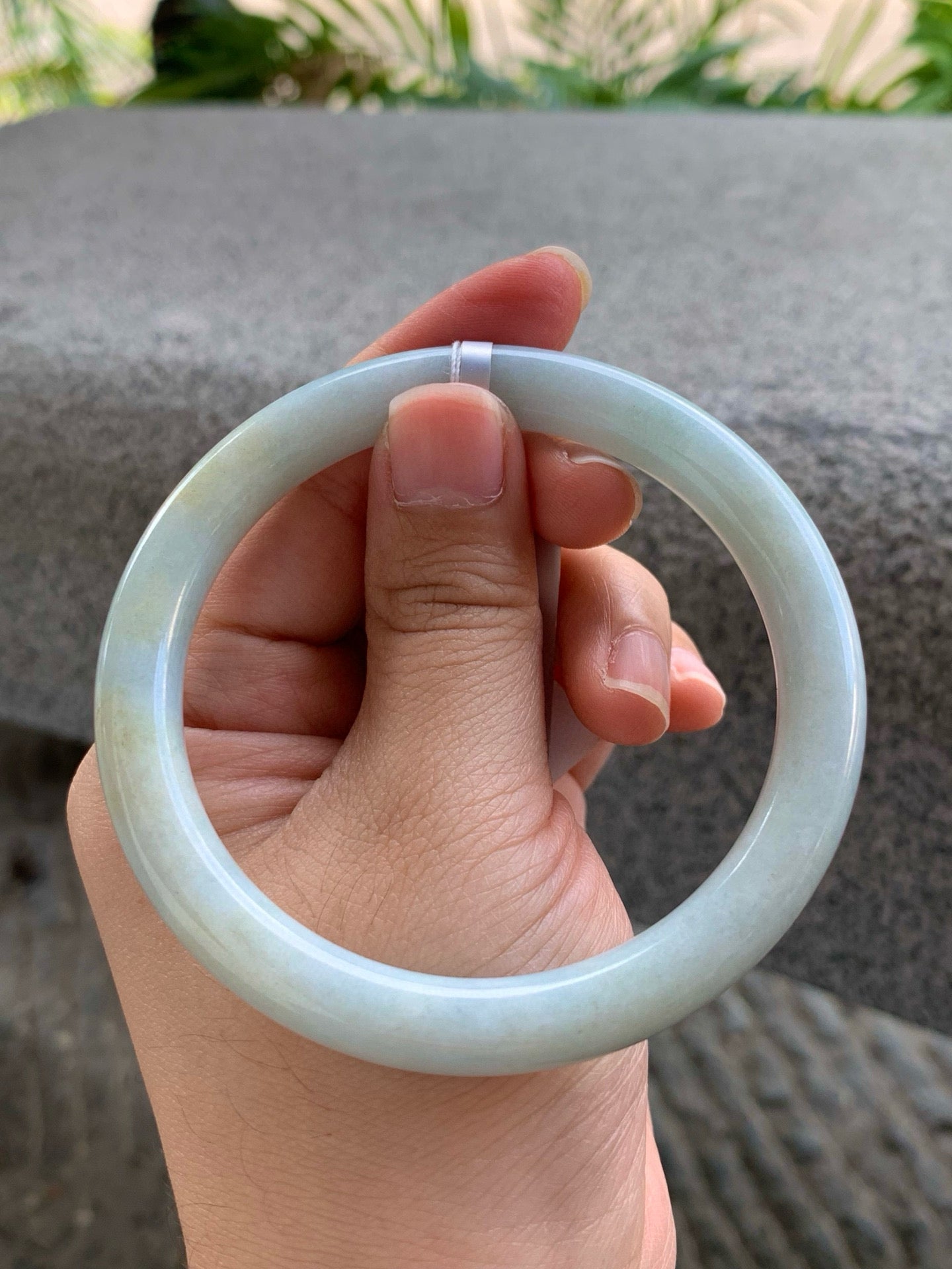 Yuanjiu Jewelry – Natural "Golden Speckled" Jadeite Bracelet, Luxurious and Elegant. SIZE 58